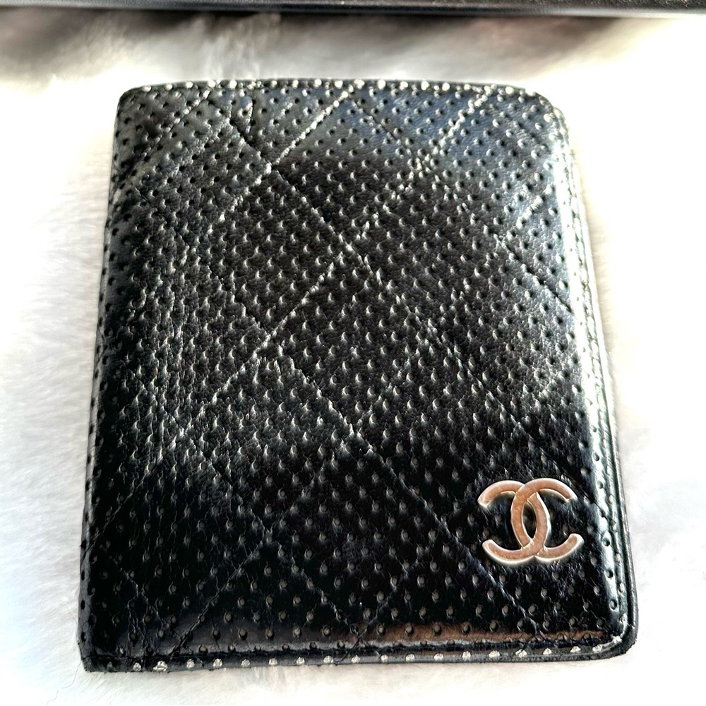 Chanel Quilted Perforated Lambskin Wallet - Picture 6 of 7